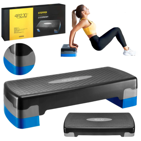 thumbnail image 2 of Deevoka Aerobic Step Platform - 200kg Capacity Home Fitness Stepper Board 2 of 12