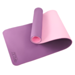 Yoga mat in purple colour and 6mm thick.