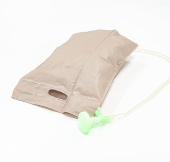 Bedside hair washing basin with water reservoir and shower attachment