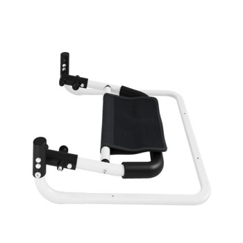 Bedside support rail with durable steel frame and soft grip handle for safe assistance getting in and out of bed