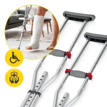 Height adjustable underarn crutches - Image 4