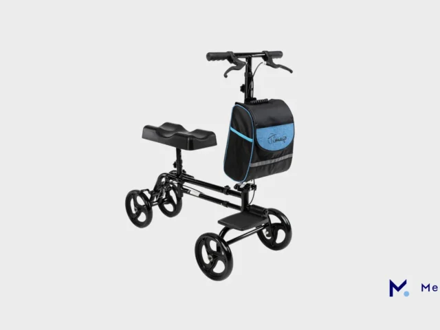 Our signature Knee walker in stylish black colour fully-assembled.