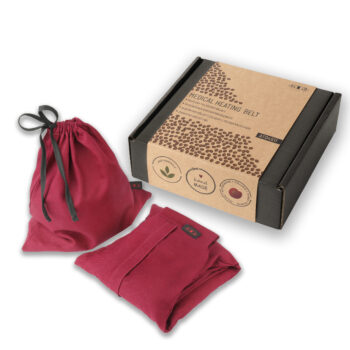 Medical heating belt for back pain providing heat therapy for lower back and abdomen