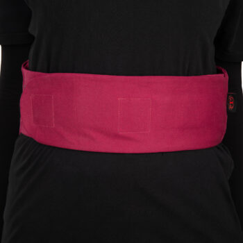 Heat therapy belt designed for lower back pain and abdominal comfort