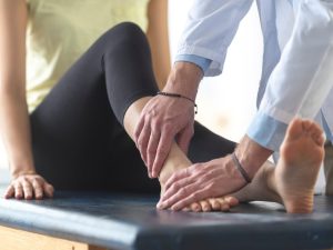Ankle injury prevention and recovery tips, including recovery times for sprains, ligament, and soft tissue injuries.