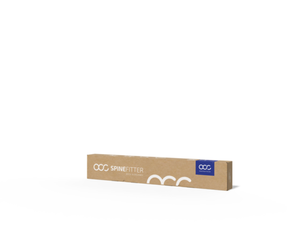 Retail box for the Sissel Spinefitter, featuring product imagery and branding