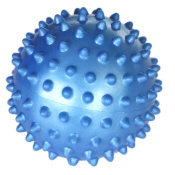 Soft spiky ball used for massage and sensory therapy