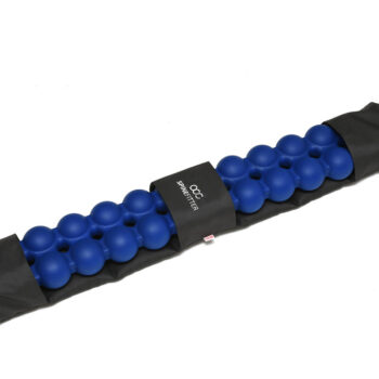 Sissel Spinefitter Extension Kit wrapped with the Linum Hot/Cold Pillow for heat or cold therapy