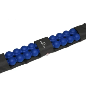 Sissel Spinefitter Linum Hot/Cold Pillow wrapped neatly around the Spinefitter for combined muscle relief and relaxation.