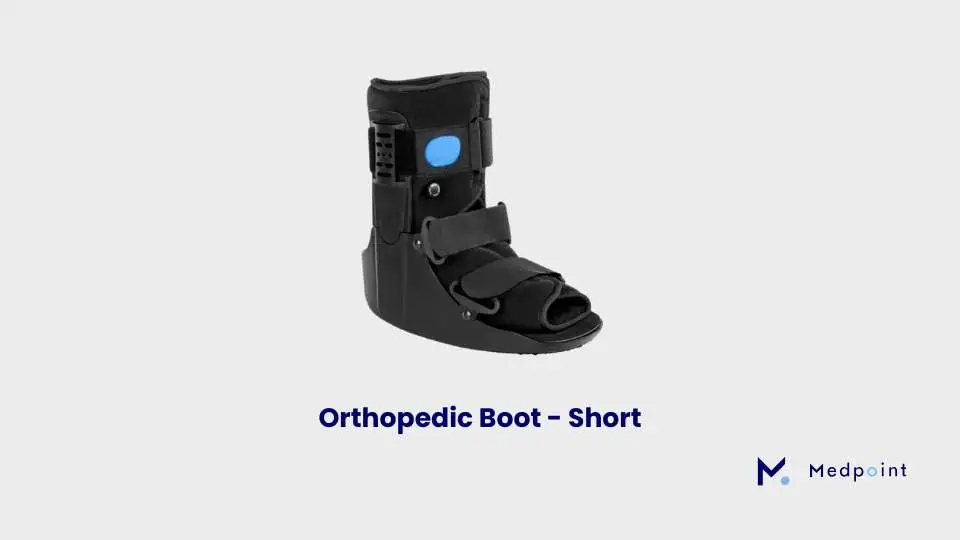 Image of our branded orthopedic boot at Medpoint.