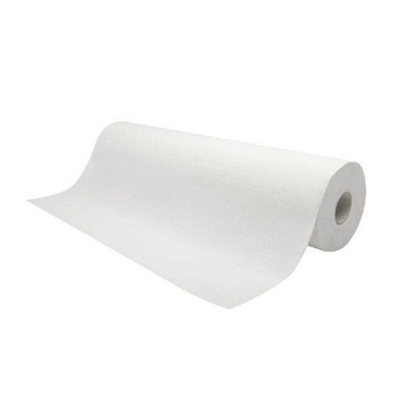 Single roll of 2-ply couch roll suitable for medical and treatment tables