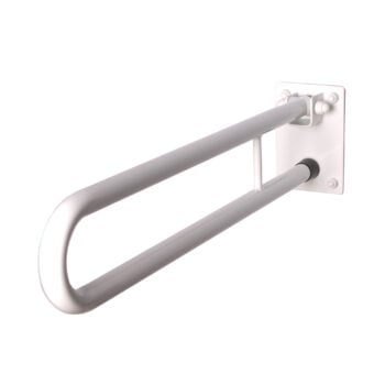 Wall-mounted foldable grab rail for bathroom safety and accessibility