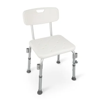 Shower Chair with Backrest and Armrests - Image 3